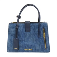 藍色 丹寧 手提包 (缺背帶)【MIU MIU 繆繆】 RN1104
