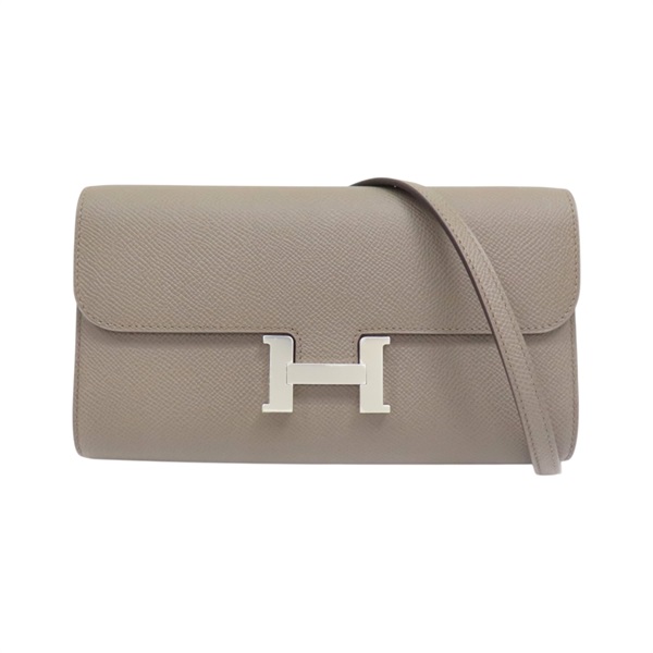 錫器灰 Epsom牛皮 Constance To Go 銀扣 肩背包 K刻【HERMES 愛馬仕】 H080125CK8F
