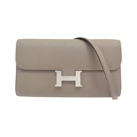 錫器灰 Epsom牛皮 Constance To Go 銀扣 肩背包 K刻【HERMES 愛馬仕】 H080125CK8F