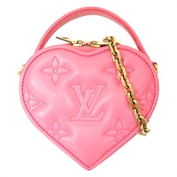 粉色 原花 牛皮壓紋 POP MY HEART 2WAY MINI 肩背包【LOUIS VUITTON LV 路易威登】 M81893