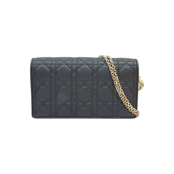 黑色 羊皮 鍊帶肩背包【Dior 迪奧】 S0204ONMJ_M900