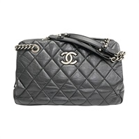 黑色牛皮 Chain 肩背包 無卡【CHANEL 香奈兒】