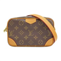 棕色 原花帆布 Trocadero Wearable Wallet 肩背包【LOUIS VUITTON LV 路易威登】 M14058
