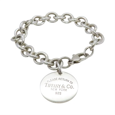 925純銀 Round Tag 圓牌 手鍊【Tiffany & Co 蒂芬妮】