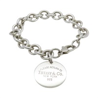 925純銀 Round Tag 圓牌 手鍊【Tiffany & Co 蒂芬妮】