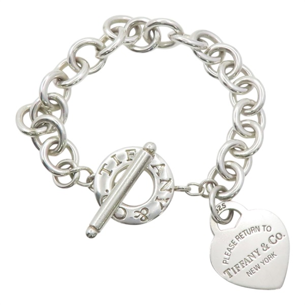 925純銀 Return to Tiffany 心型 吊飾 針扣手鏈【Tiffany & Co 蒂芬妮】 60128531