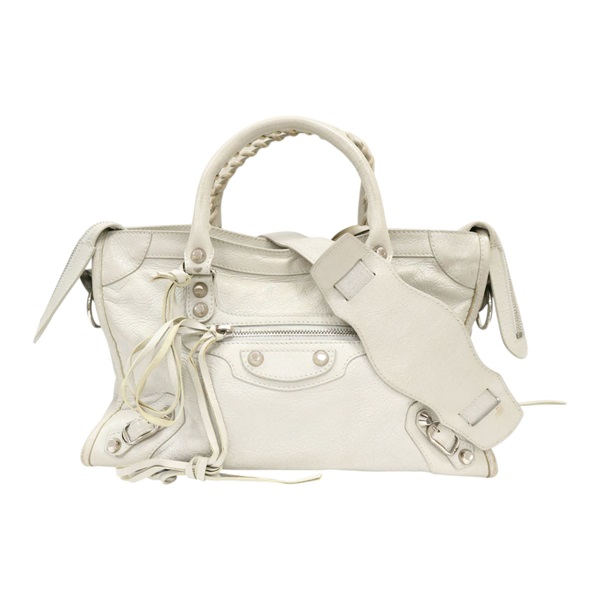 灰色 山羊皮 City Small 兩用包【BALENCIAGA 巴黎世家】 431621