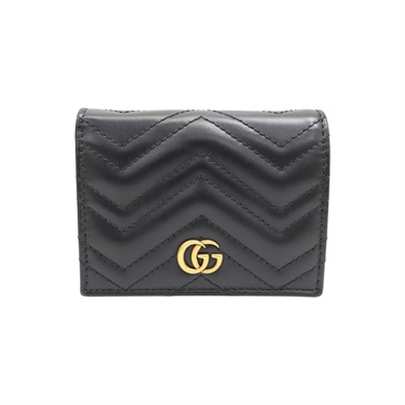 黑色 牛皮 Bi-Fold Wallet 雙折短夾 466492【GUCCI 古馳】 466492