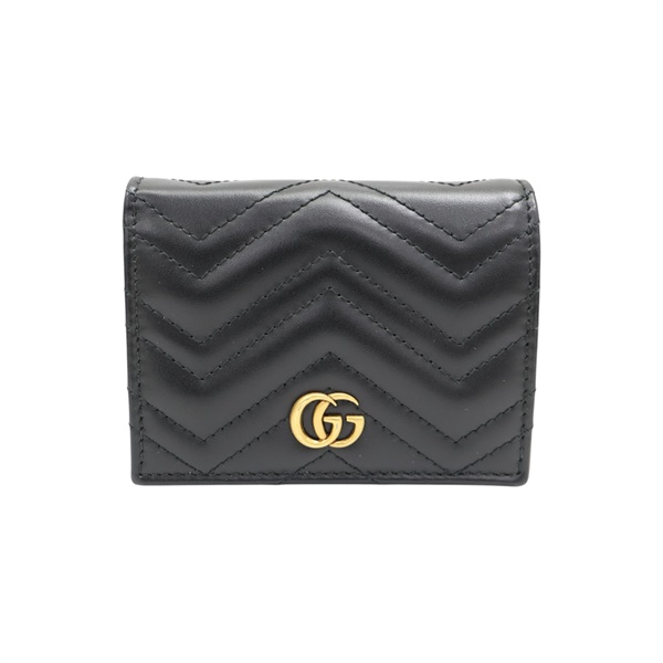 黑色 牛皮 Bi-Fold Wallet 雙折短夾 466492【GUCCI 古馳】 466492