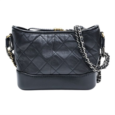 黑色 牛皮 Gabrielle Small Hobo 流浪包 肩背包【CHANEL 香奈兒】 A91810