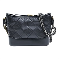 黑色 牛皮 Gabrielle Small Hobo 流浪包 肩背包【CHANEL 香奈兒】 A91810