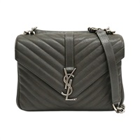 綠色 牛皮 肩背包【SAINT LAURENT YSL 聖羅蘭】 428056