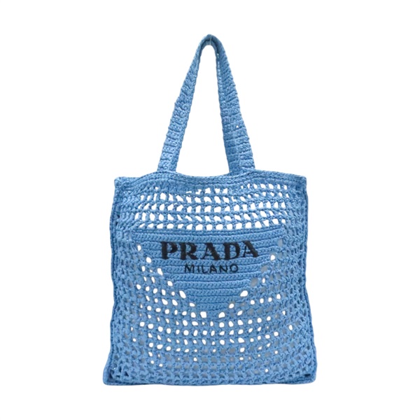 藍色 鉤織 手提 肩背包【PRADA 普拉達】 1BG393