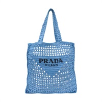 藍色 鉤織 手提 肩背包【PRADA 普拉達】 1BG393