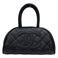 黑色 菱格紋 荔枝牛皮 Mini Boston 手提包 無卡 【CHANEL 香奈兒】 A13065