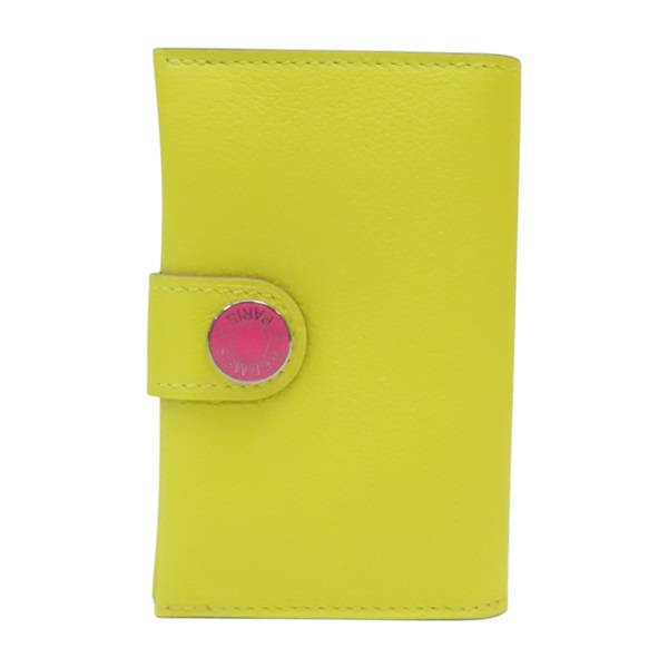 萊姆色 EVER COLOR牛皮 R.M.S 卡片夾 B刻【HERMES 愛馬仕】