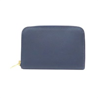 藍色 EVERCOLOR牛皮 Zipengo 拉鍊 卡片零錢包 U刻【HERMES 愛馬仕】
