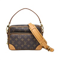 棕色 原花 帆布 Nil 兩用包【LOUIS VUITTON LV 路易威登】 M14016