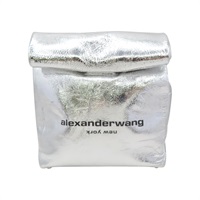 銀色 牛皮 手拿包【Alexander Wang 亞歷山王】 20C220C271