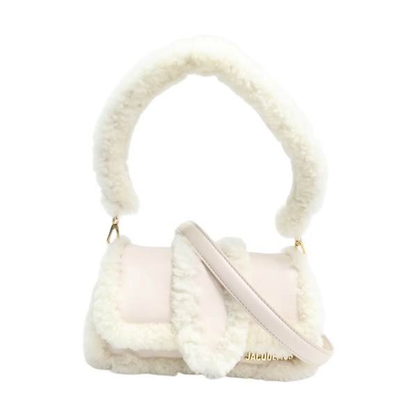 米色 毛絨/牛皮 Bambimou Doux 兩用包【JACQUEMUS賈克慕斯】