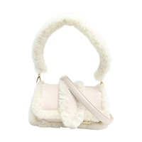 米色 毛絨/牛皮 Bambimou Doux 兩用包【JACQUEMUS賈克慕斯】