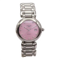 粉色錶盤 不鏽鋼 11PD 鑽石 PrimaLuna 腕錶【LONGINES 浪琴表】 L8.113.4.99.6