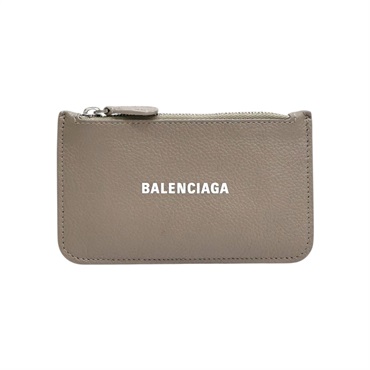 棕色牛皮 拉鍊 卡夾 零錢包【BALENCIAGA 巴黎世家】 594214