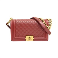 紅色羊皮 Boy 25 肩背包 A67086【CHANEL 香奈兒】 A67086