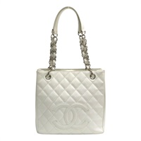 白色牛皮 PST 鍊帶 肩背包 A50994 無卡【CHANEL 香奈兒】 A50994