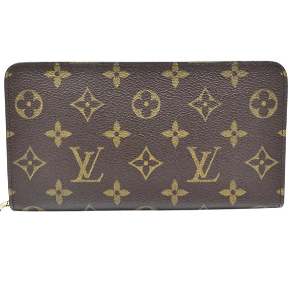 棕色 原花 帆布 拉鍊 長夾【LOUIS VUITTON LV 路易威登】 M61727