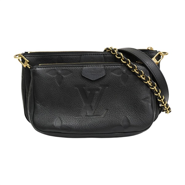 黑色 原花牛皮 Multi Pochette Accessoires 肩背包 M80399【LOUIS VUITTON LV 路易威登】 M80399
