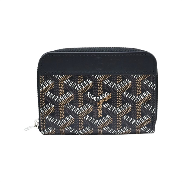 黑色牛皮 Matignon PM 拉鏈 零錢包【GOYARD 高雅德】