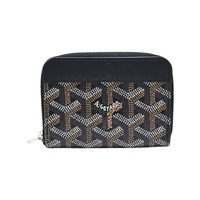 黑色牛皮 Matignon PM 拉鏈 零錢包【GOYARD 高雅德】