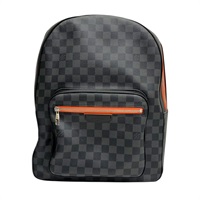 黑色 棋盤格帆布 Josh 雙肩包 後背包【LOUIS VUITTON LV 路易威登】 N42403