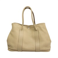 風衣灰色 Negonda牛皮 Garden Party 36 手提包 口L刻【HERMES 愛馬仕】