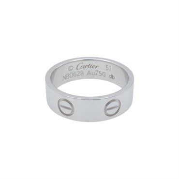 18K白金 LOVE RING 戒指 51【Cartier 卡地亞】 B4084700