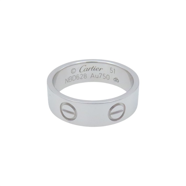 18K白金 LOVE RING 戒指 51【Cartier 卡地亞】 B4084700