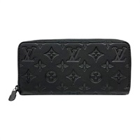 黑色 壓花Shadow牛皮 Zippy Horizontal 拉鍊 長夾【LOUIS VUITTON LV 路易威登】 M80333