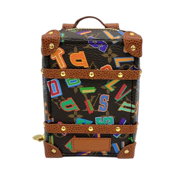 棕色 原花帆布 吊飾鑰匙 零錢包 NBA聯名【LOUIS VUITTON LV 路易威登】 MP3017