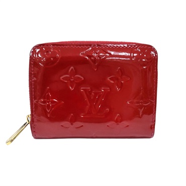 紅色 漆皮 壓花 Zippy 拉鍊 短夾【LOUIS VUITTON LV 路易威登】 M93608
