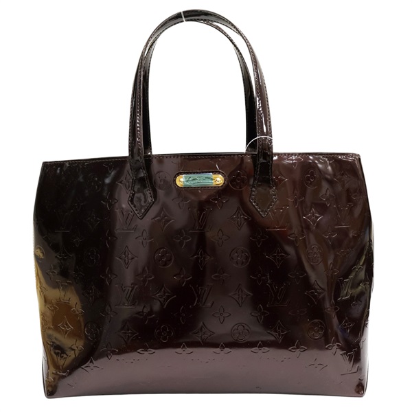 紫色 漆皮皮革 Vernis Wilshire GM 肩背包【LOUIS VUITTON LV 路易威登】 M91664
