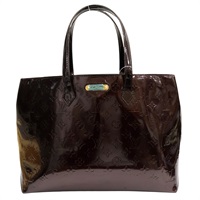 紫色 漆皮皮革 Vernis Wilshire GM 肩背包【LOUIS VUITTON LV 路易威登】 M91664