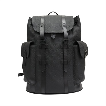 黑色 壓花牛皮 Christopher PM 後背包【LOUIS VUITTON LV 路易威登】 M20899