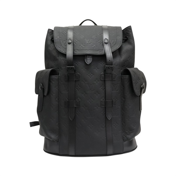 黑色 壓花牛皮 Christopher PM 後背包【LOUIS VUITTON LV 路易威登】 M20899