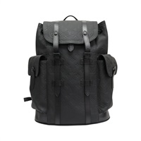 黑色 壓花牛皮 Christopher PM 後背包【LOUIS VUITTON LV 路易威登】 M20899