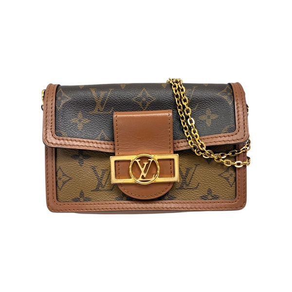 棕色 原花帆布 Dauphine 肩背包 M68746【LOUIS VUITTON LV 路易威登】 M68746