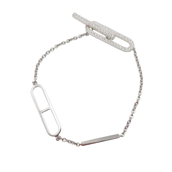 18K白金 Kelly Clochette 手鍊【HERMES 愛馬仕】 H220463B