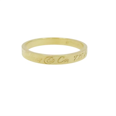 18K黃金 Notes Narrow Band 戒指【Tiffany & Co 蒂芬妮】