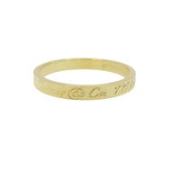 18K黃金 Notes Narrow Band 戒指【Tiffany & Co 蒂芬妮】