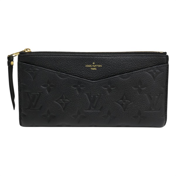 黑色 原花牛皮壓紋 Melanie BB 拉鍊 長夾【LOUIS VUITTON LV 路易威登】 M68712